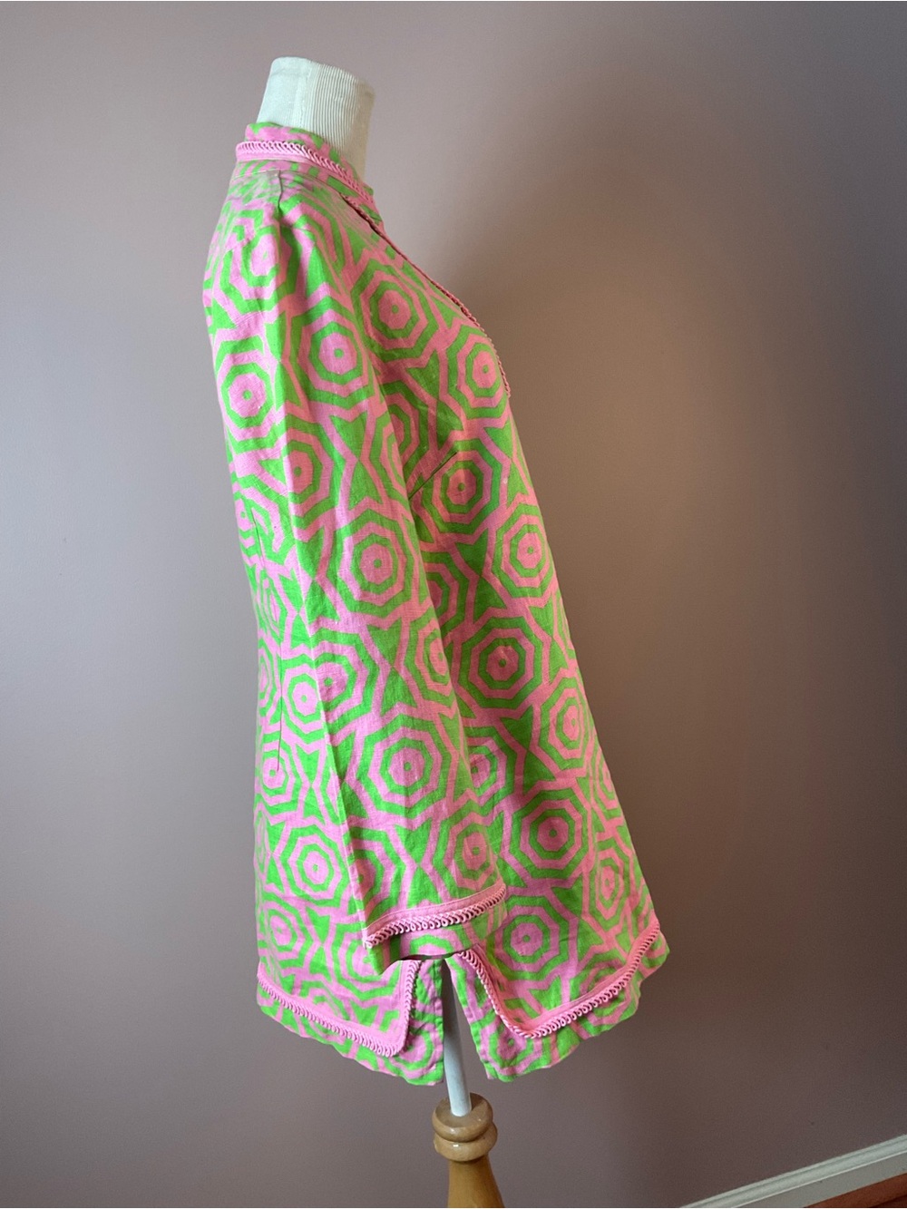 Sail to Sable Neon Pink & Lime Starprint Tunic - Picture 3 of 6